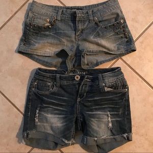 2 pairs of size 3 Jean shorts
